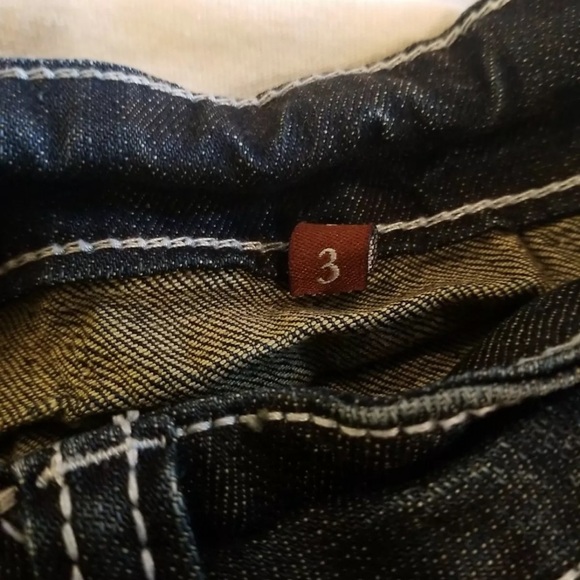 JEANS DE FLEUR SZ 3x28” BLUE JEANS MISSES EMBROIDERED/EMBELLISHED LOW RISE - Picture 8 of 12